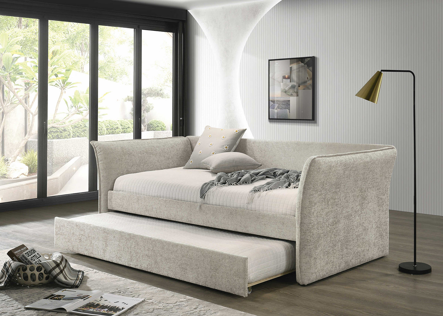 Yuri Twin Daybed w/Trundle 4 Colors