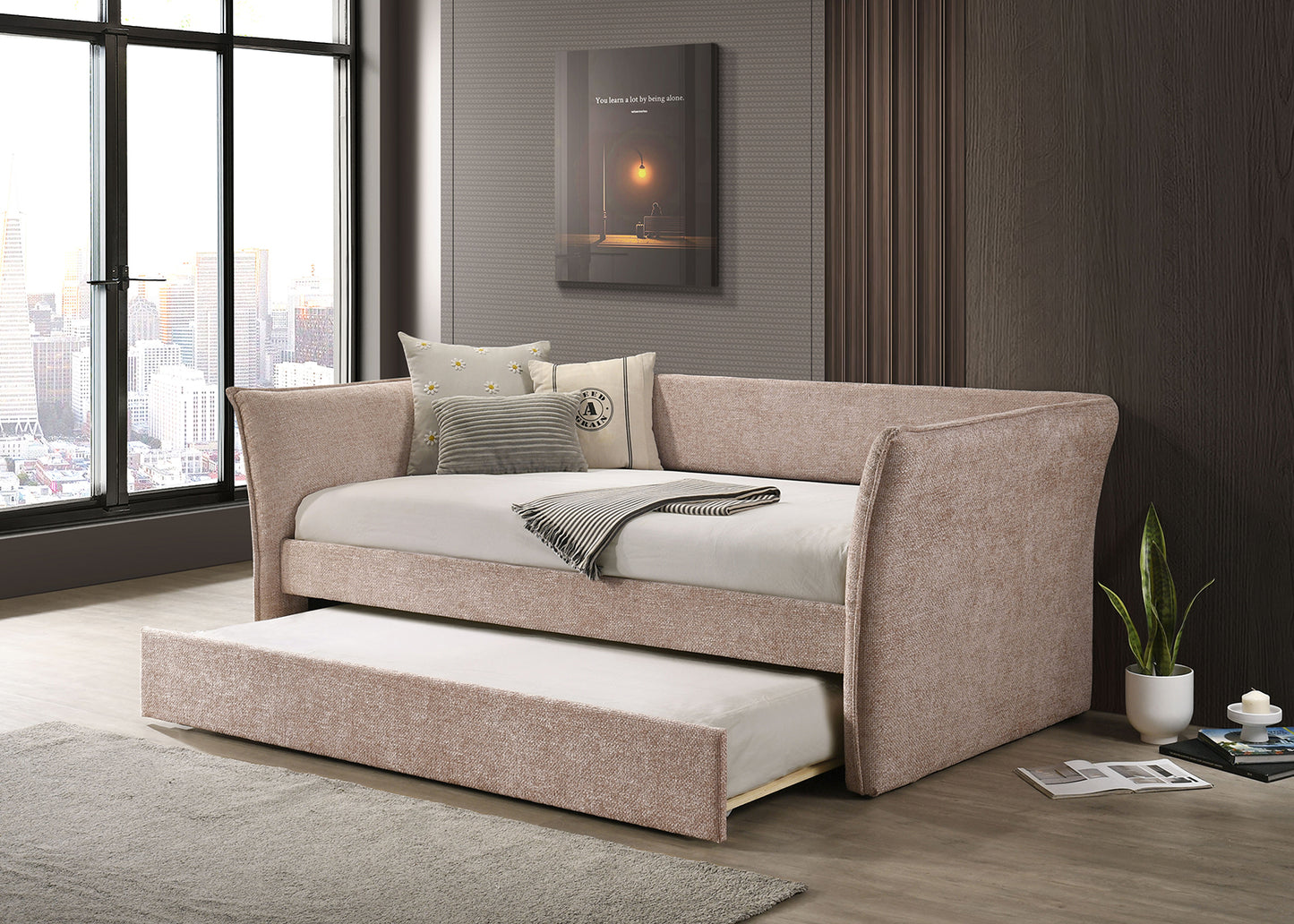 Yuri Twin Daybed w/Trundle 4 Colors