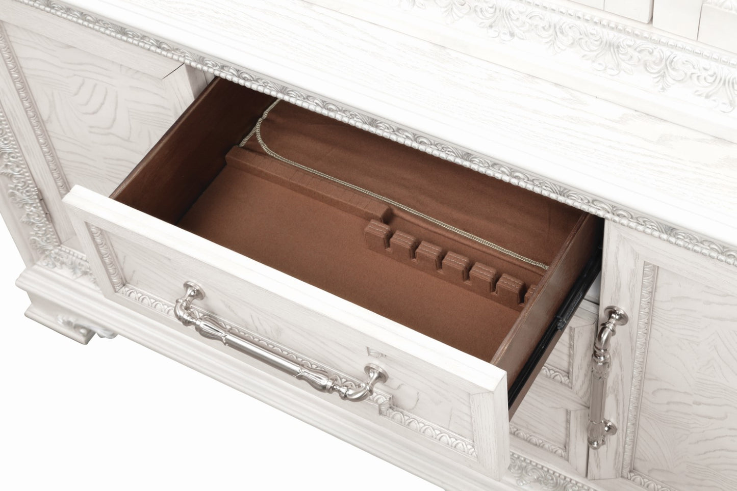 Stella Mia Ivory Buffet & Hutch FM31000WH-HB-SET