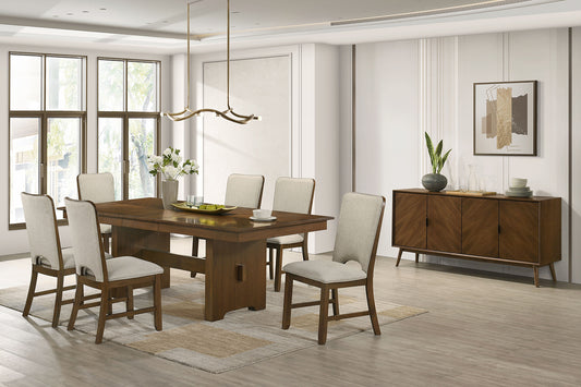 Horsholm Mid-Century 7 Pc Walnut Dining Set