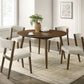 Raissa Walnut Mid-Century Modern Dining Set