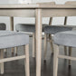 Keynes Transitional Gray 7 Pc Dining Set