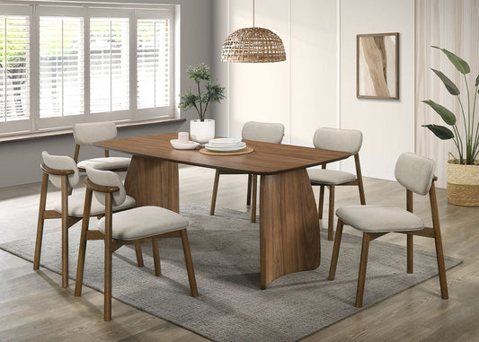Alnwick Mid Century 7 Pc Dining Set