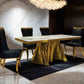 Basilicata Sintered Stone Stainless Steel Dining Set