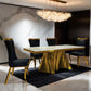 Basilicata Gold Glam Dining Table