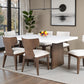 Caerwys Genuine Marble 7 Pc Dining Set