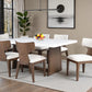 Caerwys Genuine Marble 7 Pc Dining Set