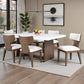 Caerwys Genuine Marble 7 Pc Dining Set