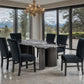 Selsey Black Stone Top 7 Pc Dining Set
