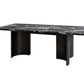 Selsey Black Stone Top 7 Pc Dining Set