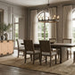 Casoria Dark Walnut 7 Pc Expandable Dining Set