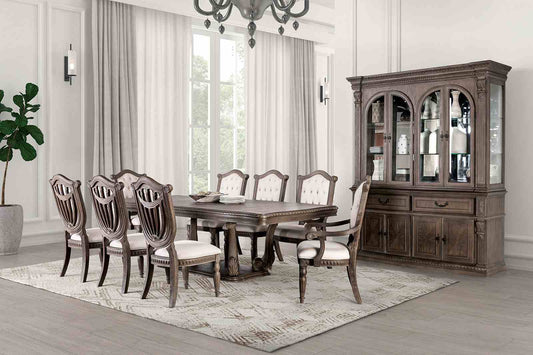 Seven Oaks Weatered Oak Dining Set w/2 Extensions