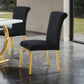Holstebro White Gold Black 5 Pc Dining Set