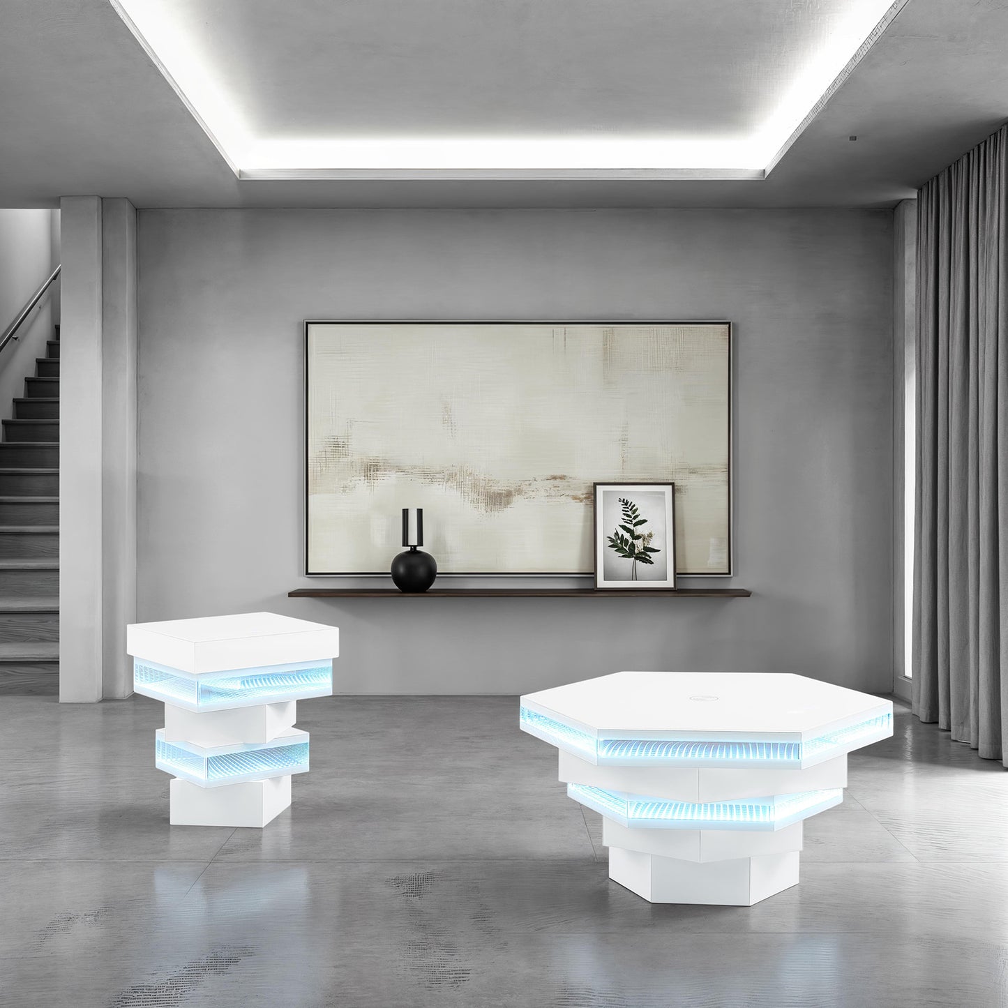 Zeta Rectangular LED Cocktail Table