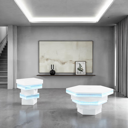 Zeta Rectangular LED Cocktail Table