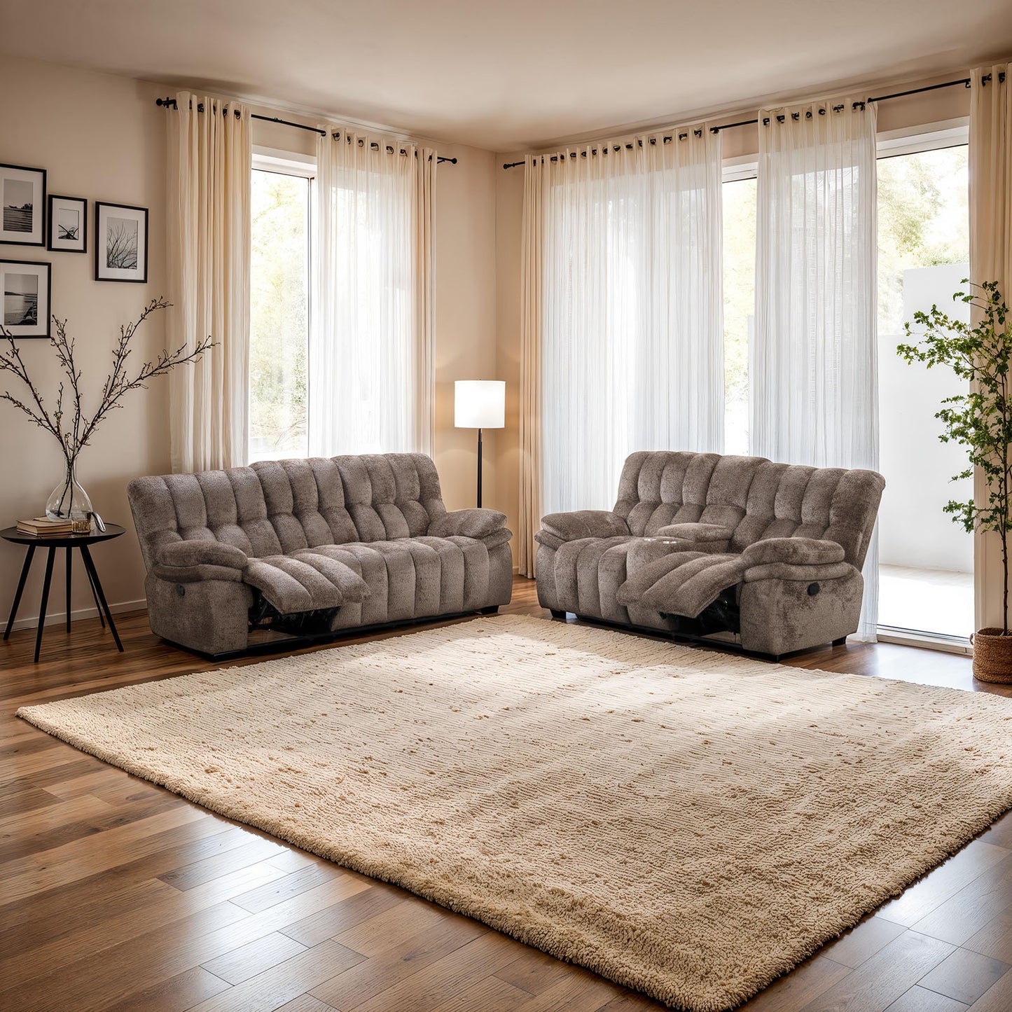 Hieronymus Dark Brown 2 Pc Sofa Set