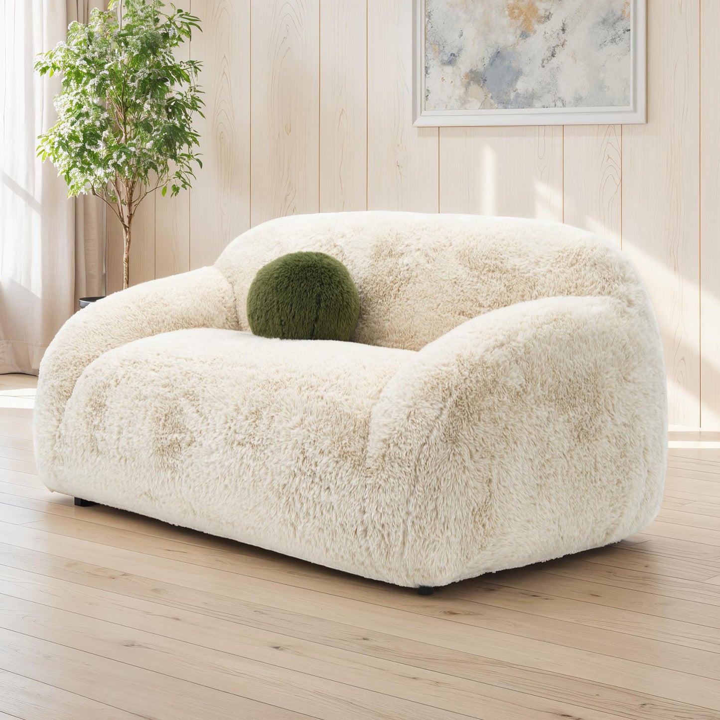 Darwen 2 Pc Faux Fur Sofa Set - 4 Colors