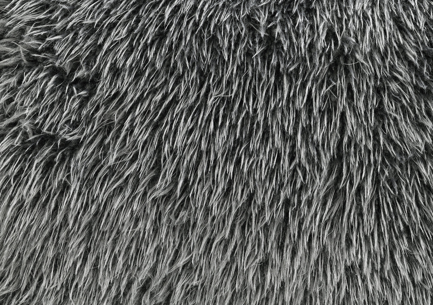 Darwen 2 Pc Faux Fur Sofa Set - Dark Gray