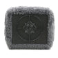 Darwen Dark Gray Faux Fur Swivel Chair