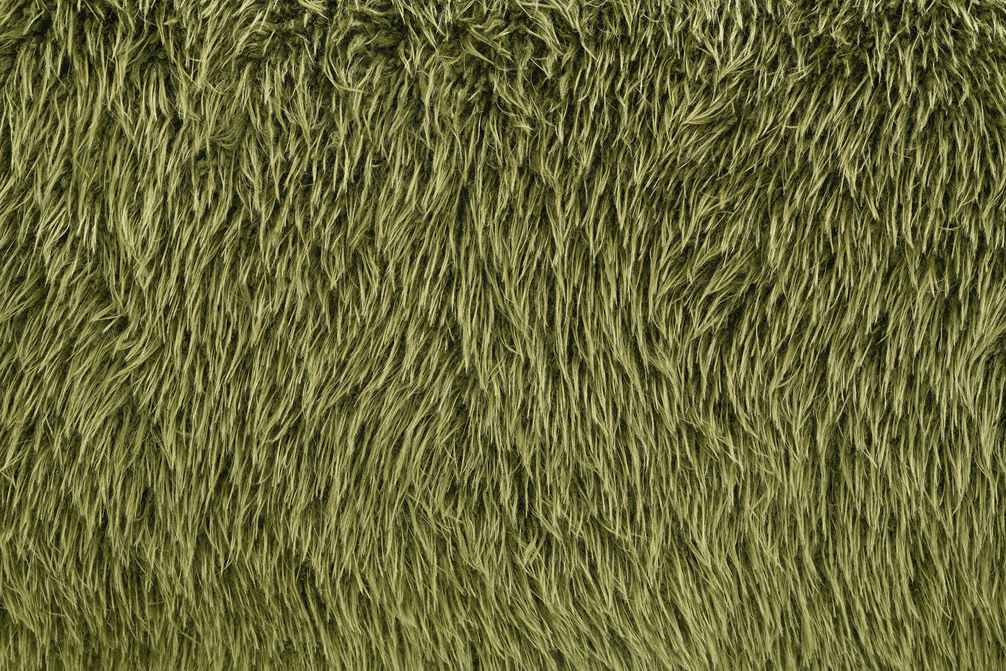 Darwen Green Faux Fur Swivel Chair