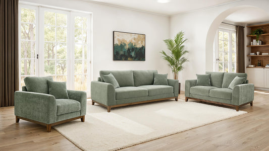 Watton Mid-Century Chenille Sofa Collection