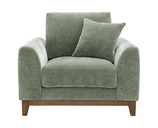 Watton Olive Green Mid Century Chair