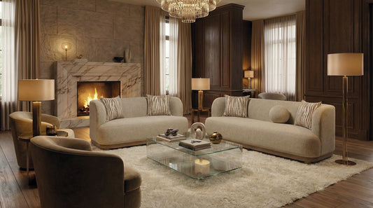 Sarabi Light Brown 2 Pc Living Room Sofa Set