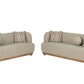 Sarabi Light Brown 2 Pc Living Room Sofa Set