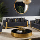 Valdosta Black Gold Glam Sofa Collection