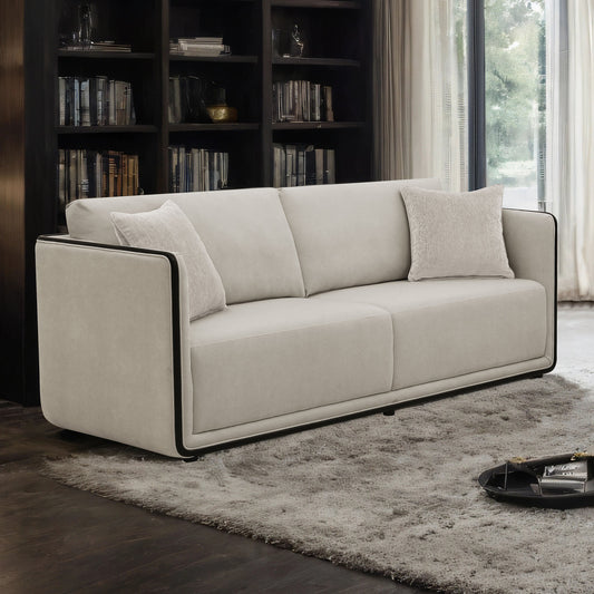 Benilde Taupe 2 Pc Chenille Sofa Collection