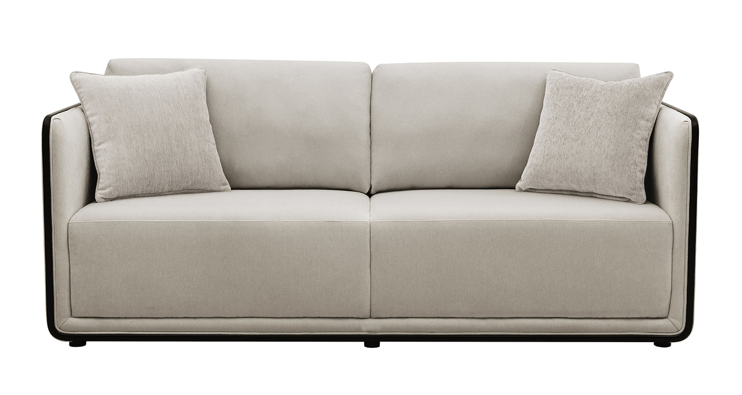 Benilde Taupe 2 Pc Chenille Sofa Collection