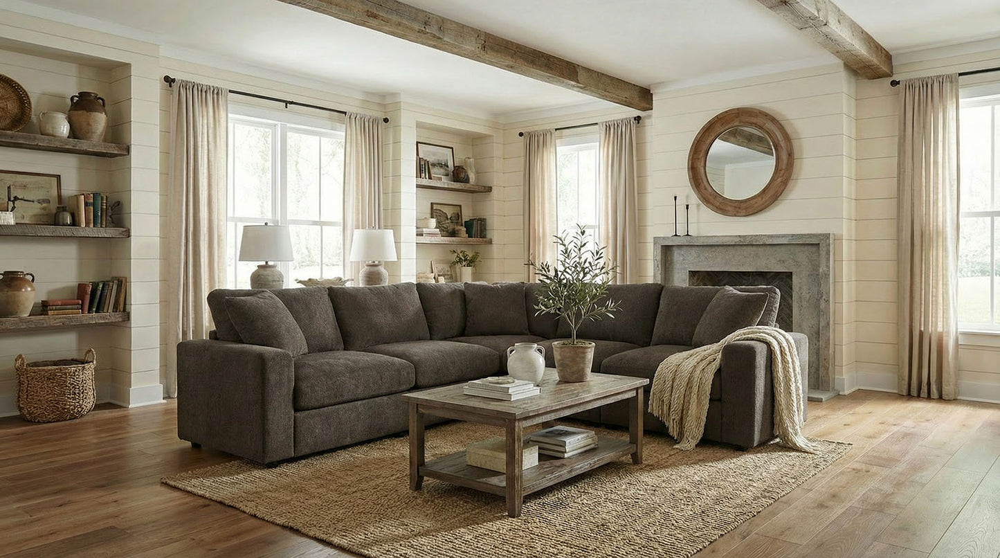 Crowle Dark Gray Sectional FM67010DG