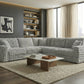McKenna Silver Gray Modular Sectional