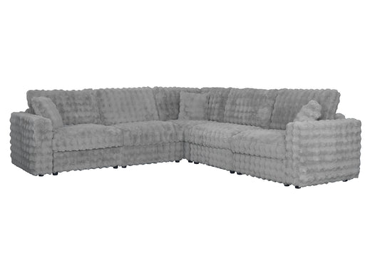 McKenna Silver Gray Modular Sectional