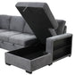 Stockwell Dark Gray Sleeper Sectional