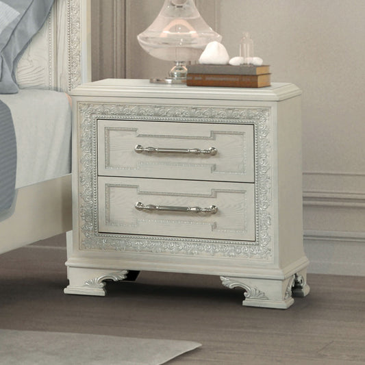 Stella Mia Creamy White Nightstand FM70000WH-N