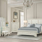 Stella Mia Creamy White 4 Pc Bedroom Set - King Bed