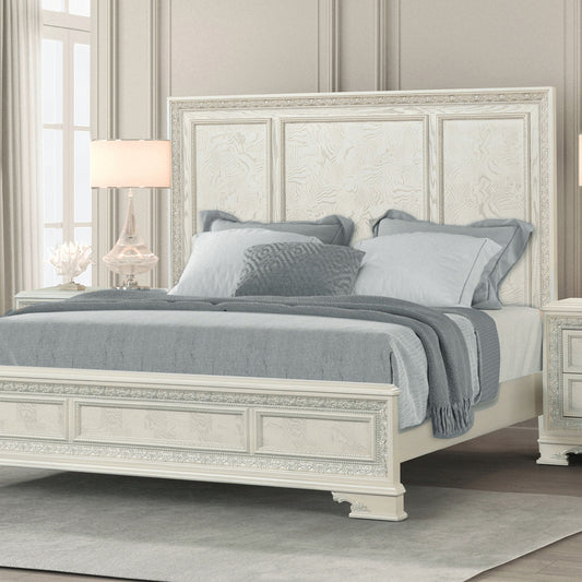 Stella Mia Creamy White Queen Bed FM70000WH-W