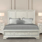 Stella Mia Creamy White 4 Pc Bedroom Set - King Bed
