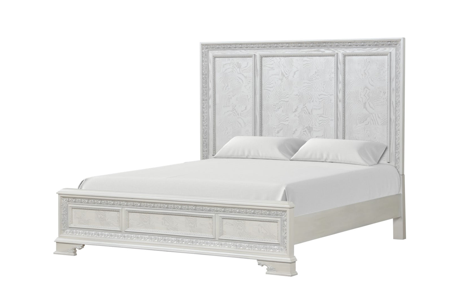 Stella Mia Creamy White King Bed FM70000WH-W