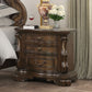 Leovanni Traditional Dark Brown Bedroom Set