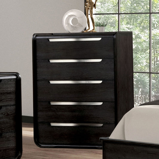 Osterley Black 5 Drawer Chest FM71500BK-C