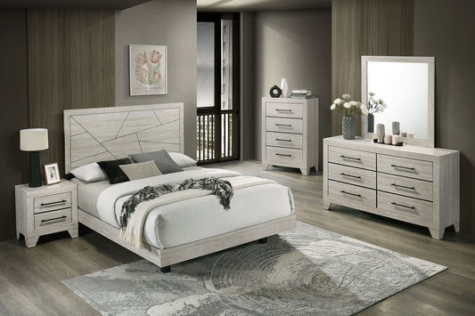 Dubuque Light Gray 4 Pc Bedroom Set
