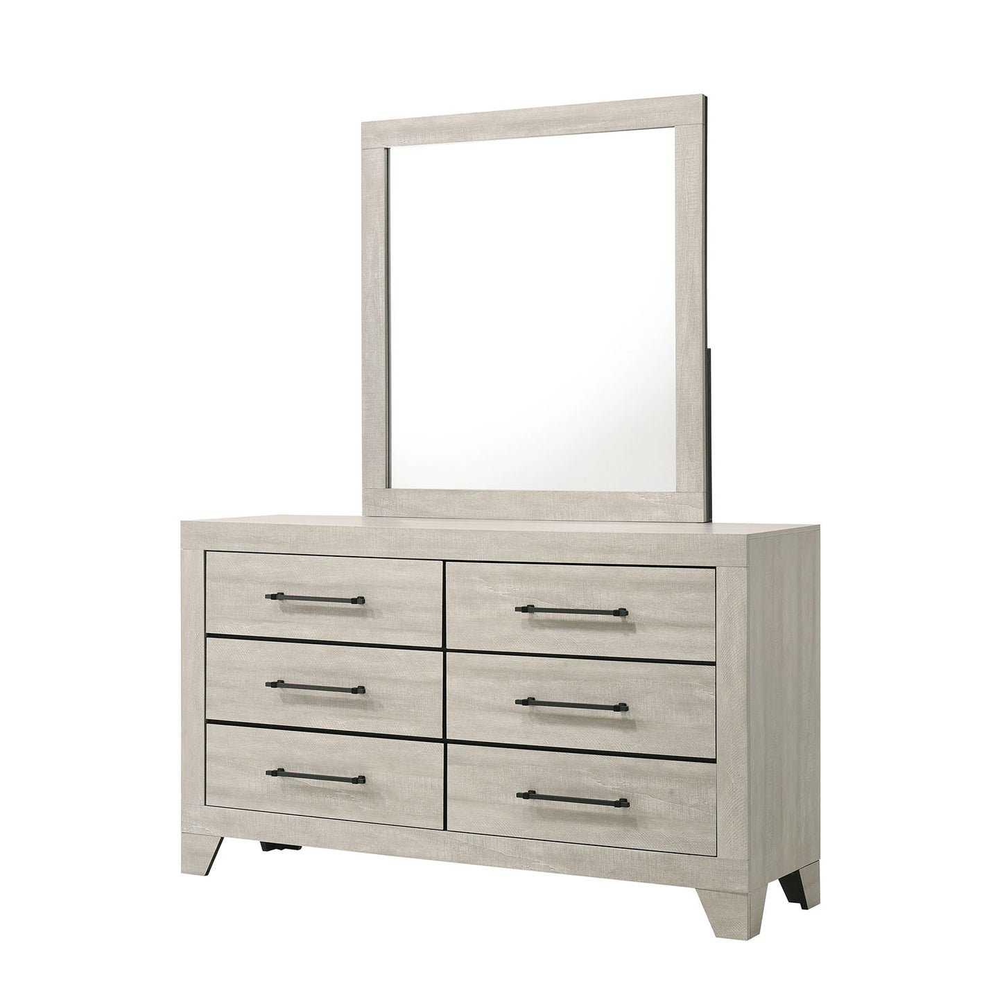 Dubuque Light Gray 4 Pc Bedroom Set