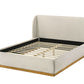 Whitman King White Boucle Bed by FOA