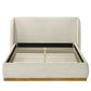Whitman King White Boucle Bed by FOA