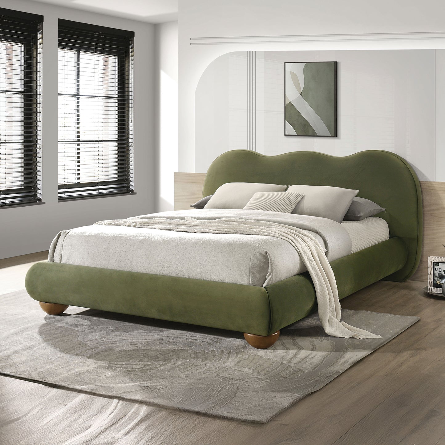 Finamore Modern Platform Bed - 5 Colors