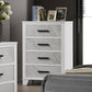 Darlene White 4 Drawer Chest FM72018WH-C