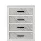 Darlene White 4 Drawer Chest FM72018WH-C