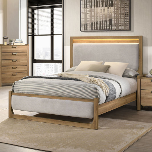Elinora Natural 4 Pc LED Bedroom Collection